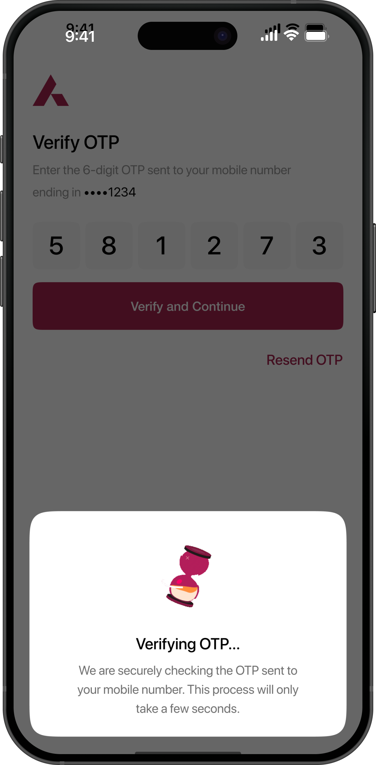 Axis Bank Onboarding Mockup 3