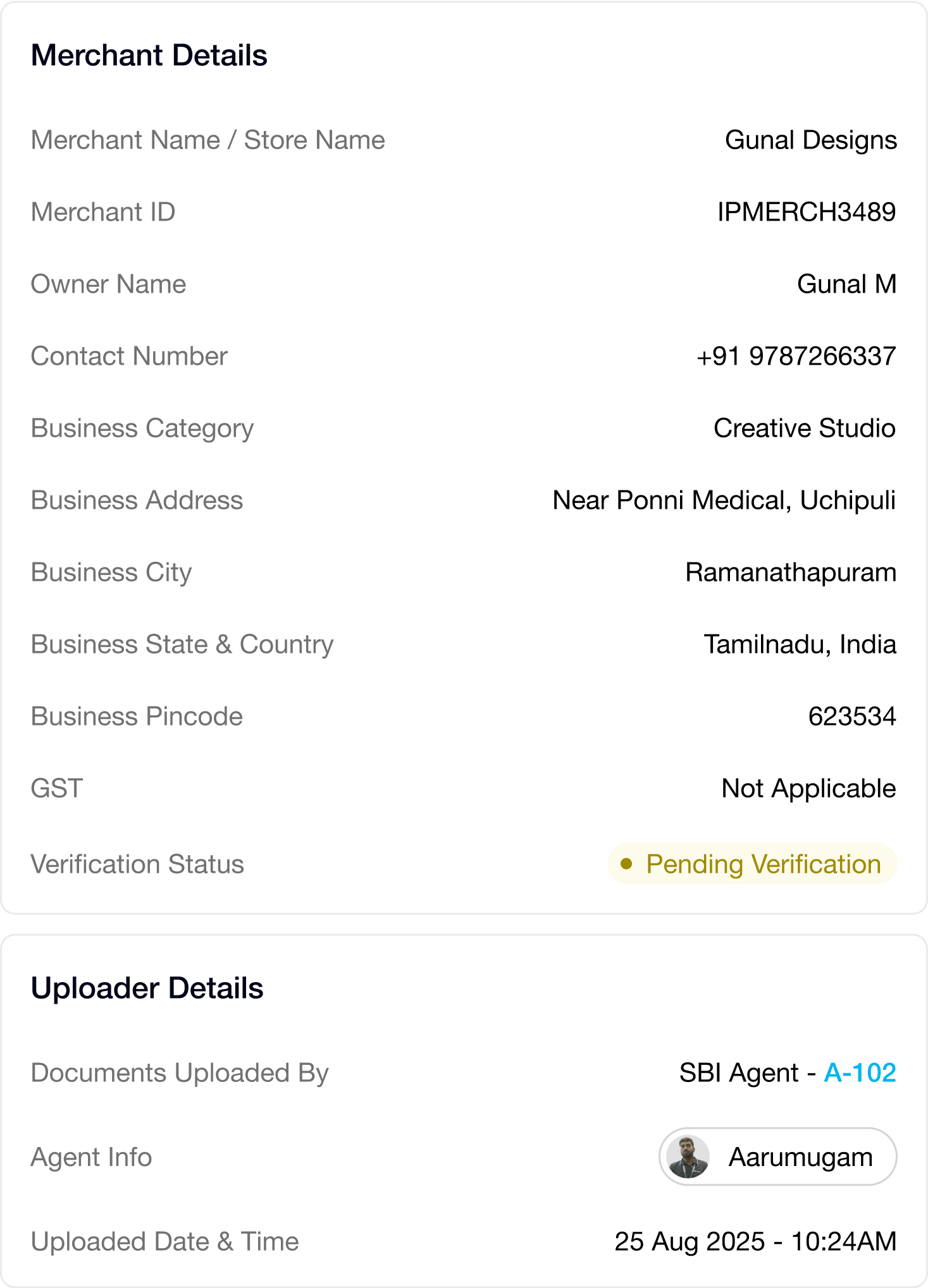 SBI QC Dashboard